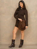Lunar Shyanne Dark Brown Cowboy Boot