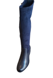 Caprice Navy Leather Stretch Leg Boots 
