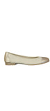 Tamaris Cream and Gold Ballerina Pump