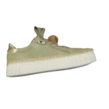 Marco Tozzi Moss Green Trainer with side Zip