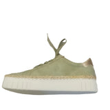 Marco Tozzi Moss Green Trainer with side Zip