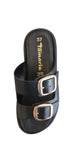 Tamaris Black Leather Sandal