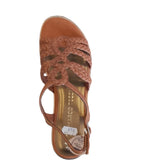 Marco Tozzi "2-28100-44-305" Gladiator Sandal in Cognac
