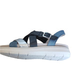 Remonte Navy and Blue Leather Sandal