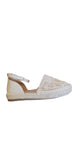 Marco Tozzi Crochet Espadrille in  Cream