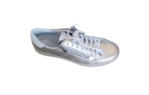 Remonte Pale Gold Leather Trainers