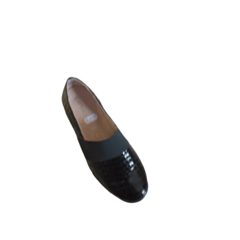 Caprice Black Patent Leather Slip on Shoe
