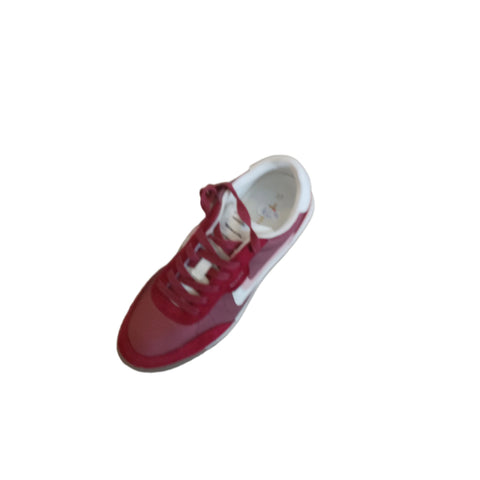 Tamaris Dark Red Retro Style Trainer