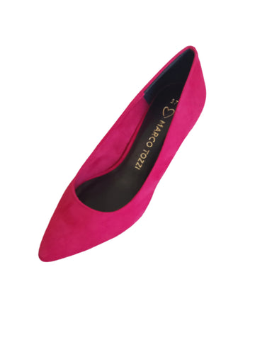 Marco Tozzi Dark Red Court Shoe