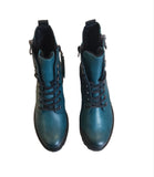 Remonte Odeon Leather Ankle Boot in Petrol Blue