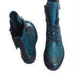 Remonte Odeon Leather Ankle Boot in Petrol Blue