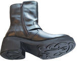 Fly London  Clark 3/4 Length Black/ Bronze Leather Boot