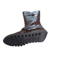 Fly London Mes 3/4 Length Leather Boot in Dark Brown