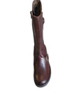 Fly London Mes 3/4 Length Leather Boot in Dark Brown 
