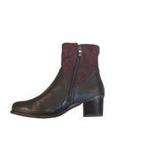 Caprice Chocolate Brown Leather Ankle Boot