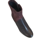 Caprice Chocolate Brown Leather Ankle Boot