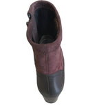 Caprice Chocolate Brown Leather Ankle Boot