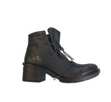 Fly London Carf Black Leather Ankle Boot