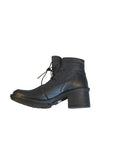 Fly London Carf Black Leather Ankle Boot