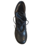 Fly London Carf Black Leather Ankle Boot