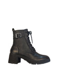 Tamaris Black Lace Up Ankle Boot