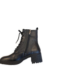 Tamaris Black Lace Up Ankle Boot