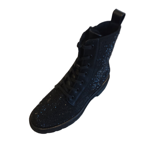 Marco Tozzi Black Diamante Ankle Boot 
