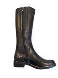 Caprice Slim Fit Black Leather Boots