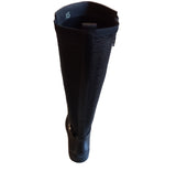 Tamaris Black Leather Long Boots(Slim Fit)