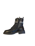 Marco Tozzi Black High Rise Ankle Boot with Diamante Trim 
