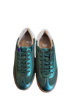 Lotus Frapporta Suede Leather Trainer in Green 