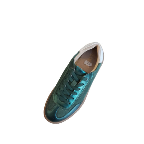 Lotus Frapporta Suede Leather Trainer in Green