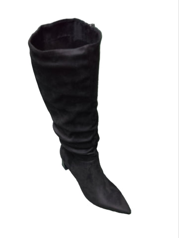 Tamaris Knee Length Black Heeled Boots