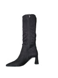 Tamaris Knee Length Black Heeled Boots