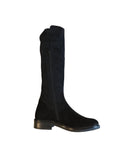 Remonte Black Nubuck Leather Knee Length Boot