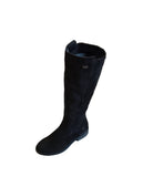 Remonte Black Nubuck Leather Knee Length Boot