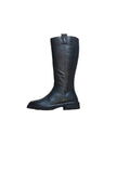 Tamaris Black Leather Knee Boot