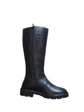 Tamaris Black Leather Knee Boot
