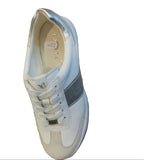 Caprice White Leather Retro Style Trainer