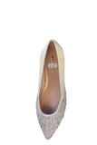 Tamaris Diamante Pearl Satin Ballerina Pump