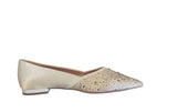 Tamaris Diamante Pearl Satin Ballerina Pump