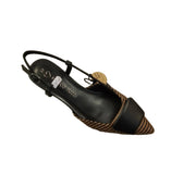 Marco Tozzi Black/Comb Kitten Heel Shoe