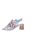 Laura Vita Jachino Block Heeled Sandal in Indigo