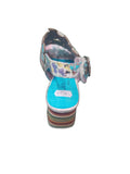 Laura Vita Jachino Block Heeled Sandal in Indigo