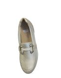 Caprice Platinum Metallic Platform Loafer