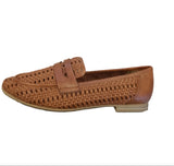 Marco Tozzi Tan Woven Loafer