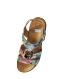 Heavenly Feet Trace Sandal in White Floral