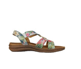 Heavenly Feet Trace Sandal in White Floral