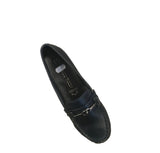 Marco Tozzi Navy Leather Loafers