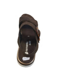 Remonte Dark Brown Suede Sandal